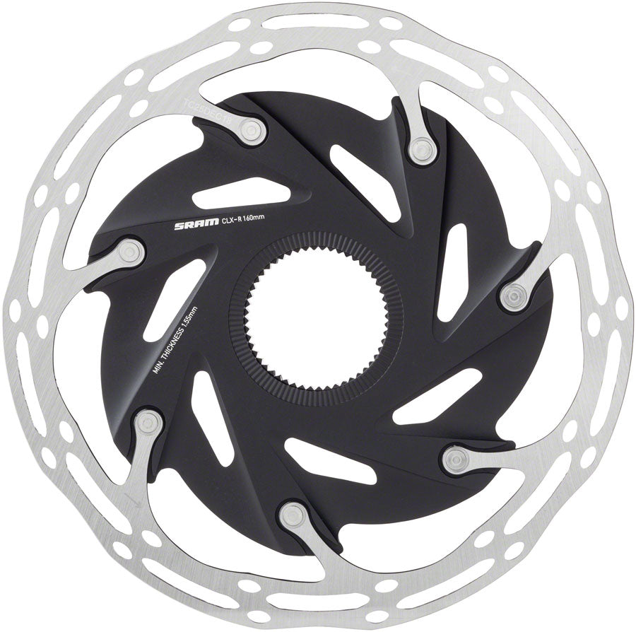 SRAM CenterLine XR Disc Brake Rotor - 160mm, Center Lock, Silver/Black - Beyond Aero