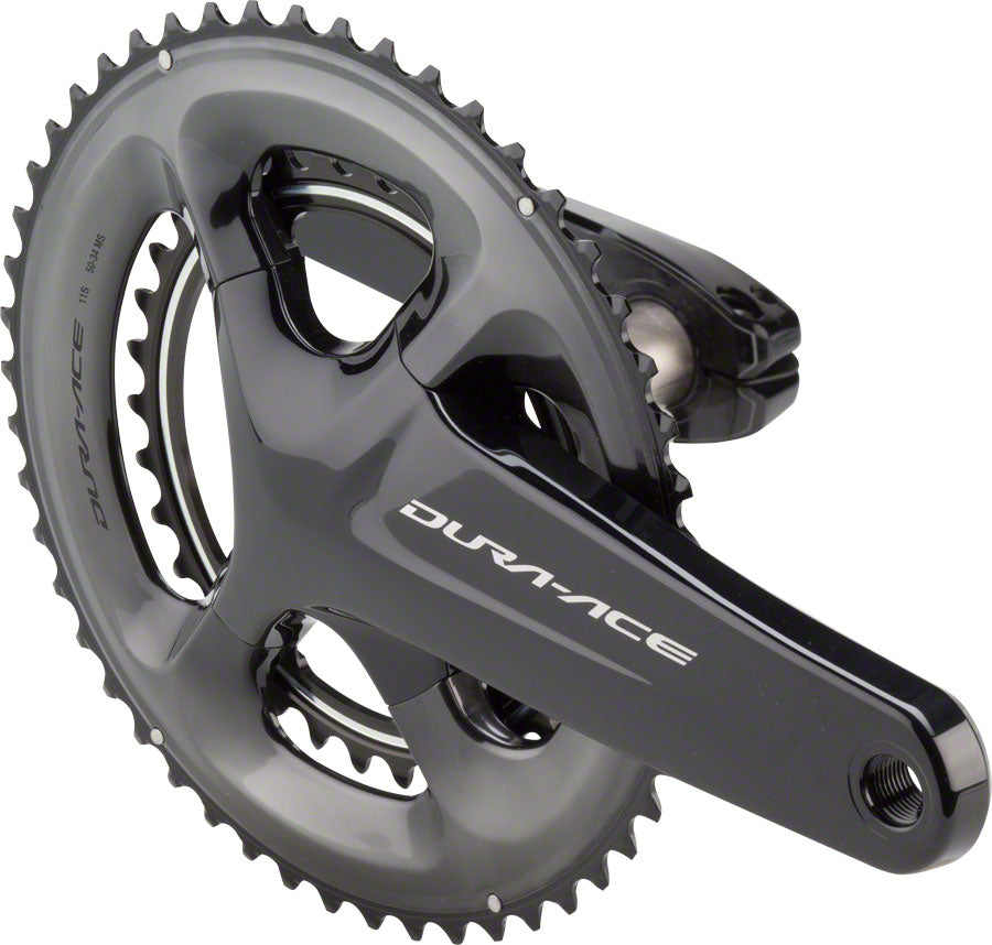 Shimano Dura-Ace FC-R9100 Crankset - 170mm, 11-Speed, 50/34t, 110 Asymmetric BCD, Hollowtech II Spindle Interface, Black - Beyond Aero