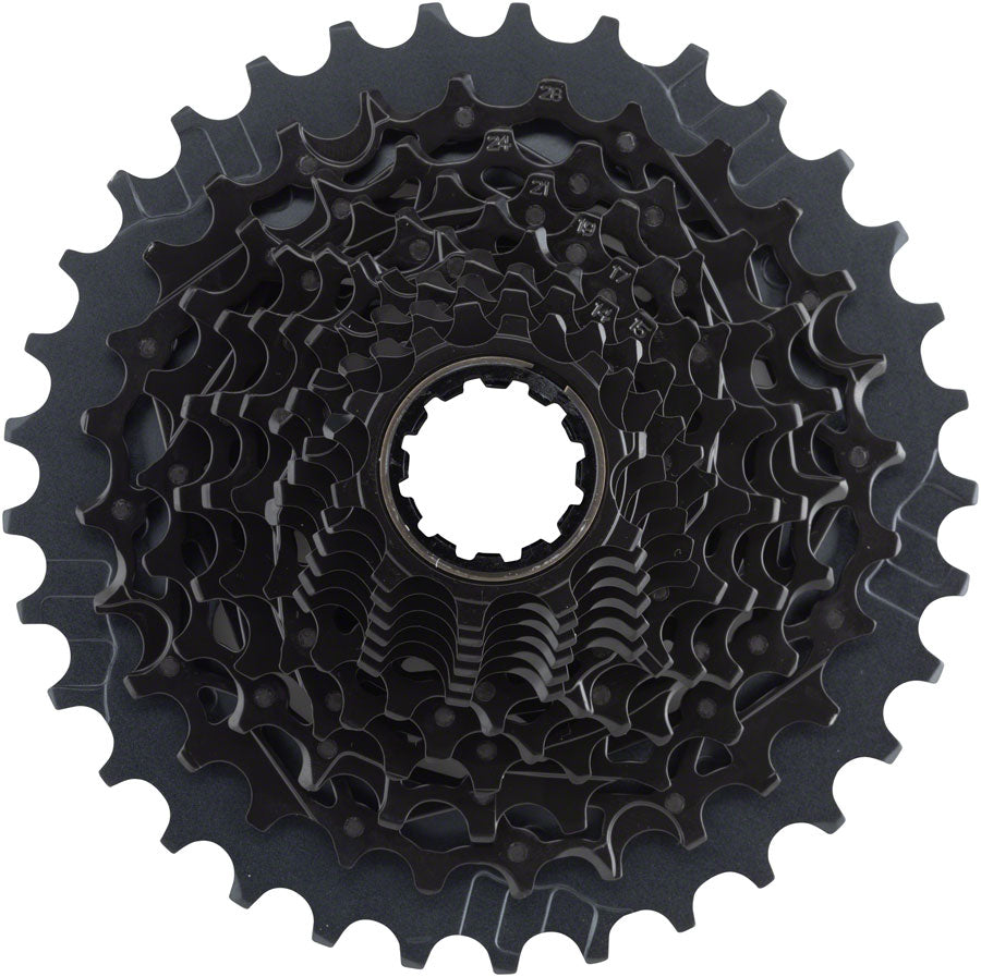 SRAM Force AXS XG-1270 Cassette - 12 Speed, 10-33t, Black, For XDR Driver Body, D1 - Beyond Aero