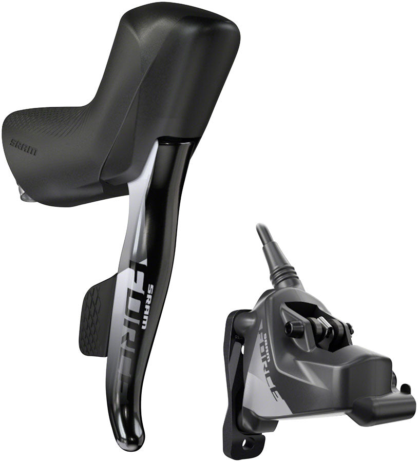 SRAM Force eTap AXS HRD Shift/Brake Lever and Hydraulic Disc Caliper - Right/Rear, Flat Mount 20mm Offset, 1800mm Hose, Black, D1 - Beyond Aero