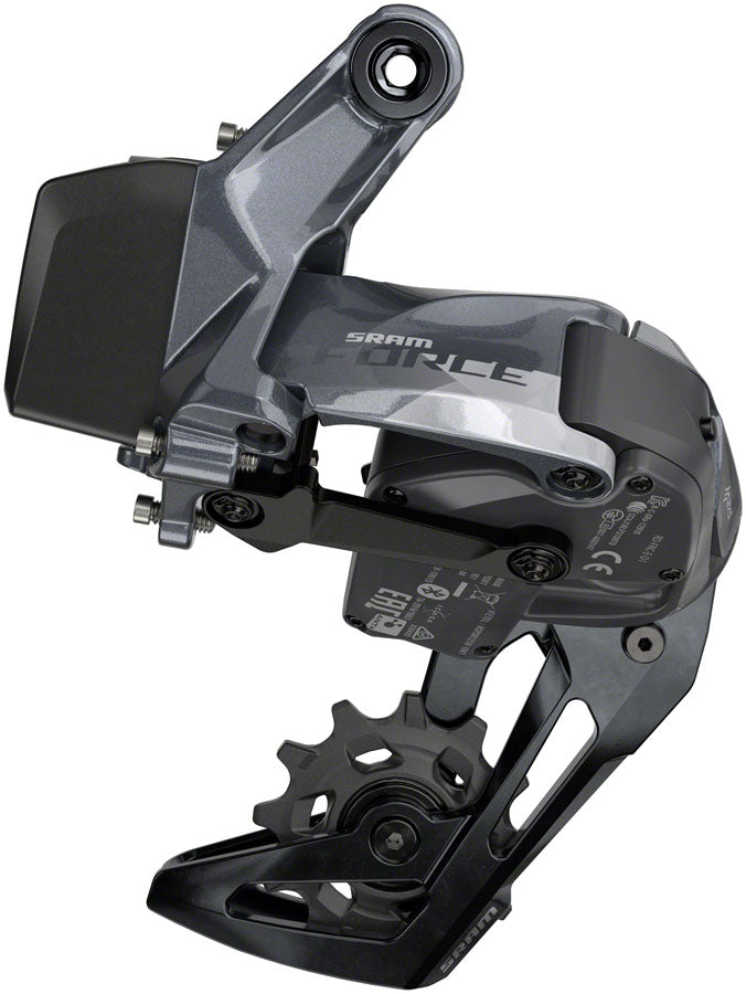 SRAM Force XPLR eTap AXS Rear Derailleur - 12-Speed, 44t Max, Gray, D1 - Beyond Aero