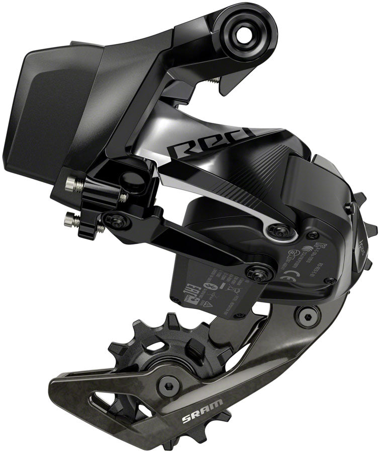 SRAM RED eTap AXS Rear Derailleur - 12-Speed, Medium Cage, 36t Max, Black, D1 - Beyond Aero